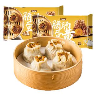 一条狗手工大烧卖广式腊肠笋丁烧麦冷冻速食上海早餐食品6个/540g