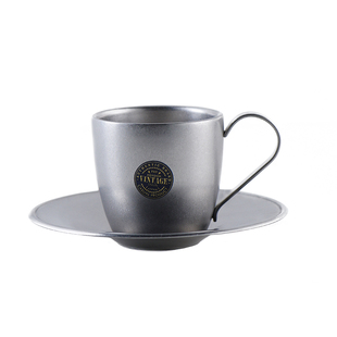 日本青芳制作所Aoyoshi不锈钢咖啡杯子套装复古磨砂银 意式浓缩杯