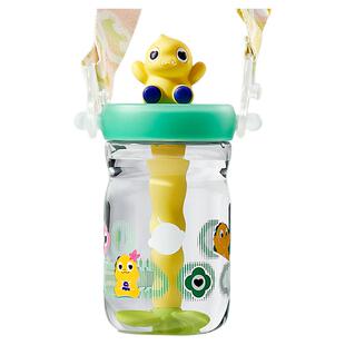 babycare恐龙冷萃儿童水杯吸管杯bbc霸王龙宝宝夏季喝水直饮杯