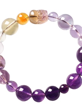 紫水晶转运手链旺运简约潮流