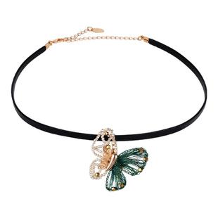 Cercoo/奢蔻梅里安梦蝶高端手工脖链轻奢小众颈链项圈颈带项链女