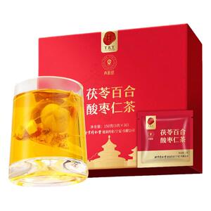 【正宗同仁堂品牌】北京同仁堂青源堂茯苓百合酸枣仁茶150克泡水