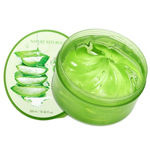 自然乐园芦荟胶罐晒后修复面霜补水保湿面膜祛痘淡化痘印韩国进口