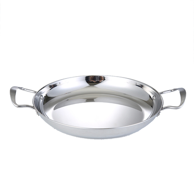 不锈钢圆形剁椒鱼头专用锅盘