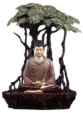 菩提树下释迦牟尼佛说法像摆件