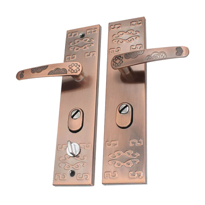 红古铜对开拉手工程室外大门锁