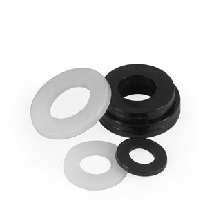 塑胶尼龙垫片圆形绝缘平垫塑料螺丝橡胶垫片垫圈M2M4M5M6M8M10M12