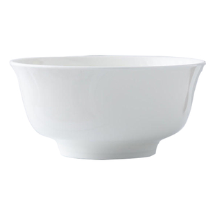 洛山居景德镇家用米饭碗高脚碗陶瓷金钟碗纯白餐具骨瓷面碗釉下彩