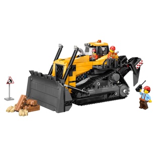 LEGO乐高60466城市大型车辆黄色推土机男孩积木拼装玩具