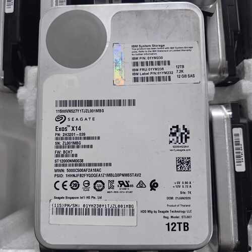 询价-Seagate Exos X14 12TB SAS 7.2K