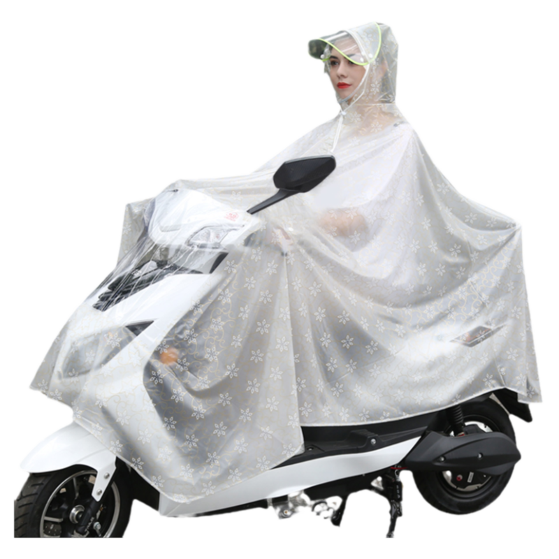 女款时尚专用加大加厚雨衣电动车