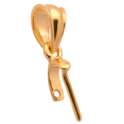 语瑶18K金加厚版斜孔瓜子扣