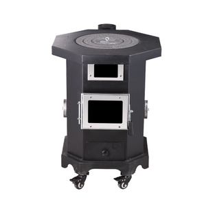 戴恩迪新款取暖炉加厚气化炉带烤箱家用室内煤柴两用炉柴火炉壁炉