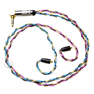 定制8股手编铜镀银短线MMCX插针耳挂式领夹蓝牙4.4平衡2.5耳放3.5