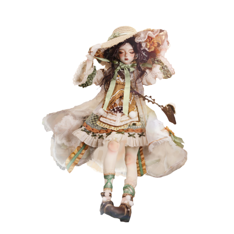 GEM娃衣 4分bjd娃娃 文森特的花之炙热的礼赞  向日葵官服 假发鞋