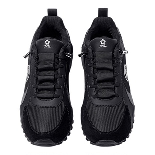 Montagut/梦特娇男士休闲跑步运动鞋 春季网面透气软底老爹帕拉鞋