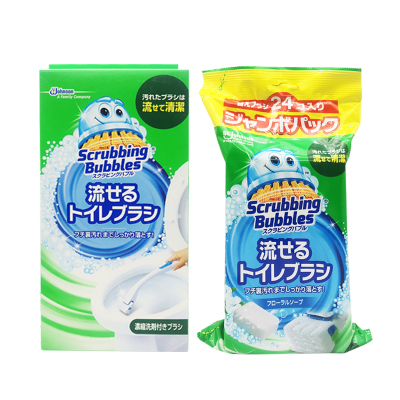 庄臣日本一次性清洁厕替换马桶刷