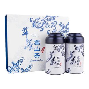 松竹梅LUGU TEA青花礼盒300g冻顶乌龙茶阿里山茶高山茶高山乌龙茶