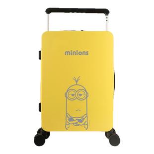 小黄人行李箱拉杆箱女20寸登机箱轻便旅行箱静音密码箱子minions