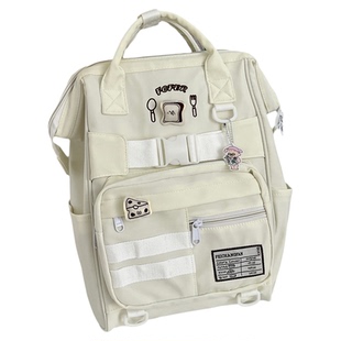 高颜值书包学院风百搭学生双肩包女韩版大容量书包初中高中生背包