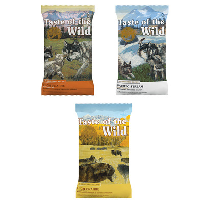 【尝鲜装】荒野盛宴烤野牛三文鱼鹿肉羊鸭肉犬粮150g试吃狗粮