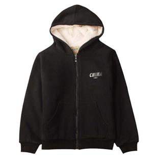 男童卫衣加厚加绒冬季中大童胖男孩冬装洋气带帽外套加肥加大13岁