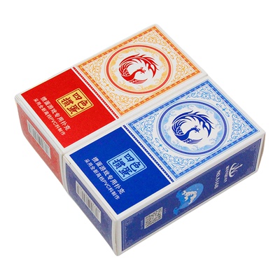 掼蛋四色塑料扑克牌加长