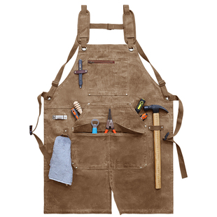 跨境出口男士专用户外机械师木工修车高级防水耐磨工作服围裙定制