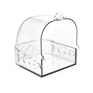 【宠大条】鹦鹉洗澡盆防逃逸洗澡盒虎皮玄凤高透明外挂全景鸟浴室