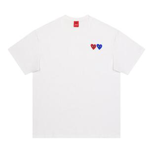 【苏醒/瞿颖同款】查尔斯桃心 短袖t恤男款夏季纯棉无性别半袖