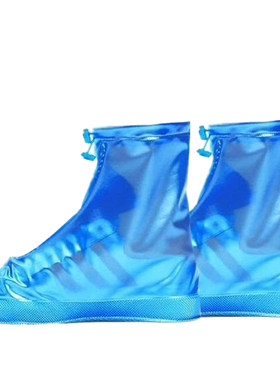 升级防滑耐磨加厚中筒防水雨鞋套pvc鞋套下雨下雪户外防雨鞋套男