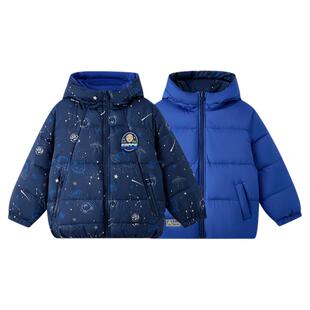 【双面穿三防】PawinPaw卡通小熊童装25年冬季新款男童羽绒服宽松