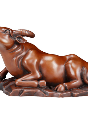 铜匠仁 铜牛生肖牛旺市牛 家居客厅装饰品开业礼品摆件