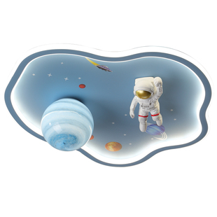 箭牌儿童太空人吸顶灯星球宇航员创意卡通新款儿童房卧室灯具