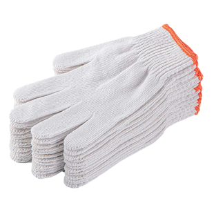 劳保手套工作线手套厂家汽修车棉线白尼龙棉纱线手套耐磨防滑加厚