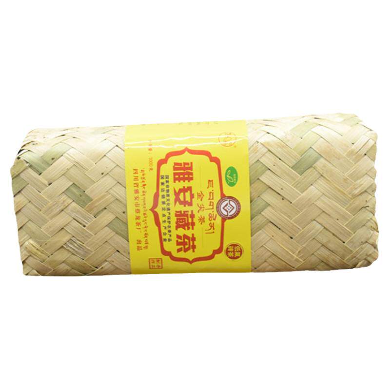 黑茶雅安藏茶竹条茶金尖康砖茶