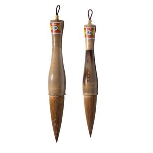 善琏湖笔斗笔抓笔毛笔狼毫提斗兼毫吴龙泉国画套装逍遥斗笔中号小号高档书法专用文房四宝大字春联写对联大号