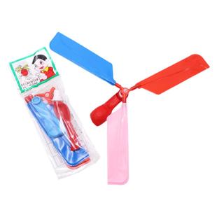 网红会飞的气球户外儿童小玩具男孩飞天冲天火箭直升机竹蜻蜓汽球