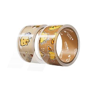 得力透明封箱胶带大卷封口胶布快递打包胶带宽胶布办公用品