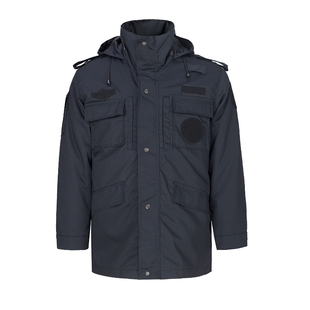 冬季保安服棉服男作训服棉衣工作服保安防寒大衣加厚棉袄冬装制服