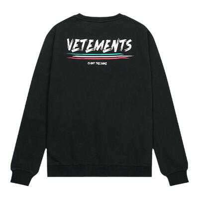 VETEMENTS喷绘logo套头卫衣