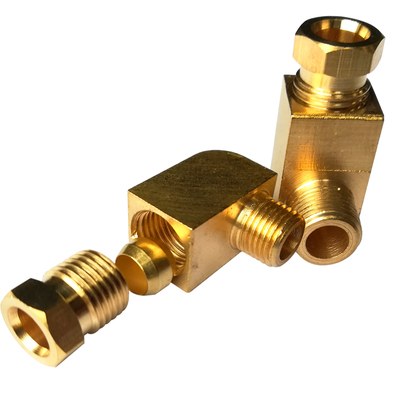 pl油管直角接头l型铜管