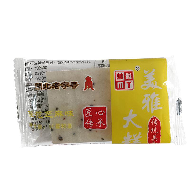 湖北老字号武穴特产美雅大糕云片糕桂花芝麻味米糕250g份独立包装