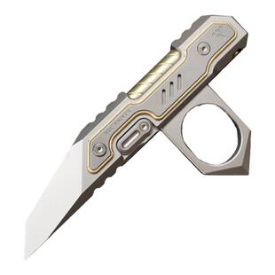 灵犀升级版撬棍钛合金多功能把玩解压工具枪栓战术笔指环可拆卸