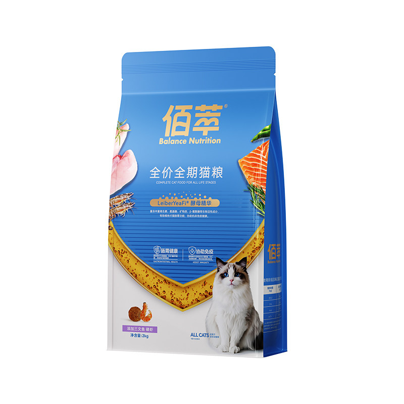 佰萃粮猫粮鳀鱼磷虾成猫专用美英猫全价膨化粮