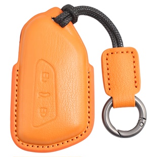 适用于大众ID.4 ID3 ID6钥匙套高尔夫8凌渡L迈腾真皮全包钥匙包扣