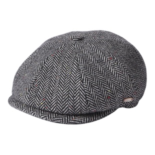 mrduck普鲁士 复古老钱风报童帽男款 秋冬季大衣风衣穿搭八角帽子
