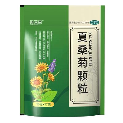 夏桑菊颗粒清肝明目风热感冒头痛17袋头晕耳鸣喉肿痛疔疮肿毒冲剂