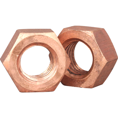 紫铜六角螺母M3~M20深圳现货秒发