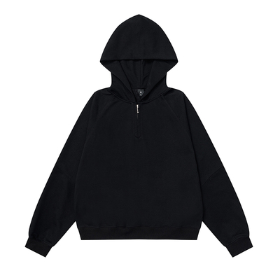 高街纯色百搭连帽外套卫衣